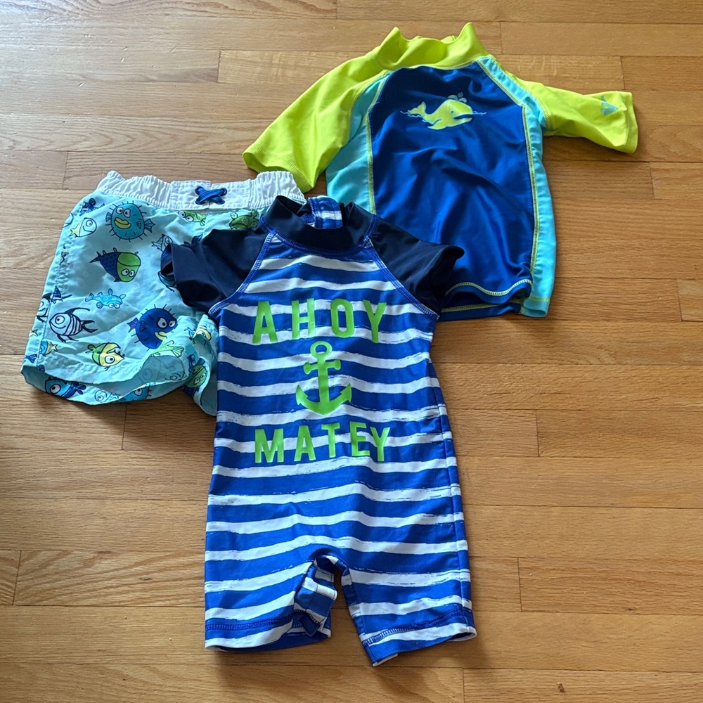 Kids Swim Set - Blue and Green